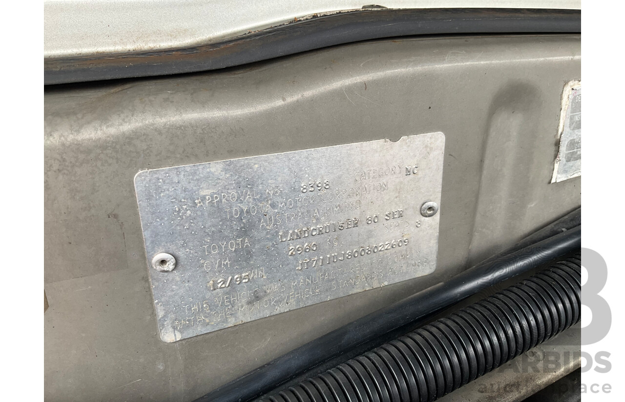 12/1995 Toyota Landcruiser GXL (4x4)  4d Wagon Golden Wheat Metallic Turbo 4.5L