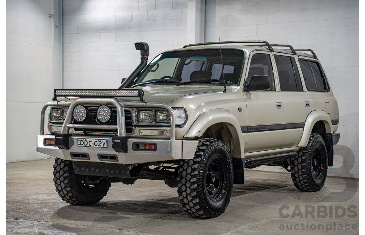 12/1995 Toyota Landcruiser GXL (4x4)  4d Wagon Golden Wheat Metallic Turbo 4.5L