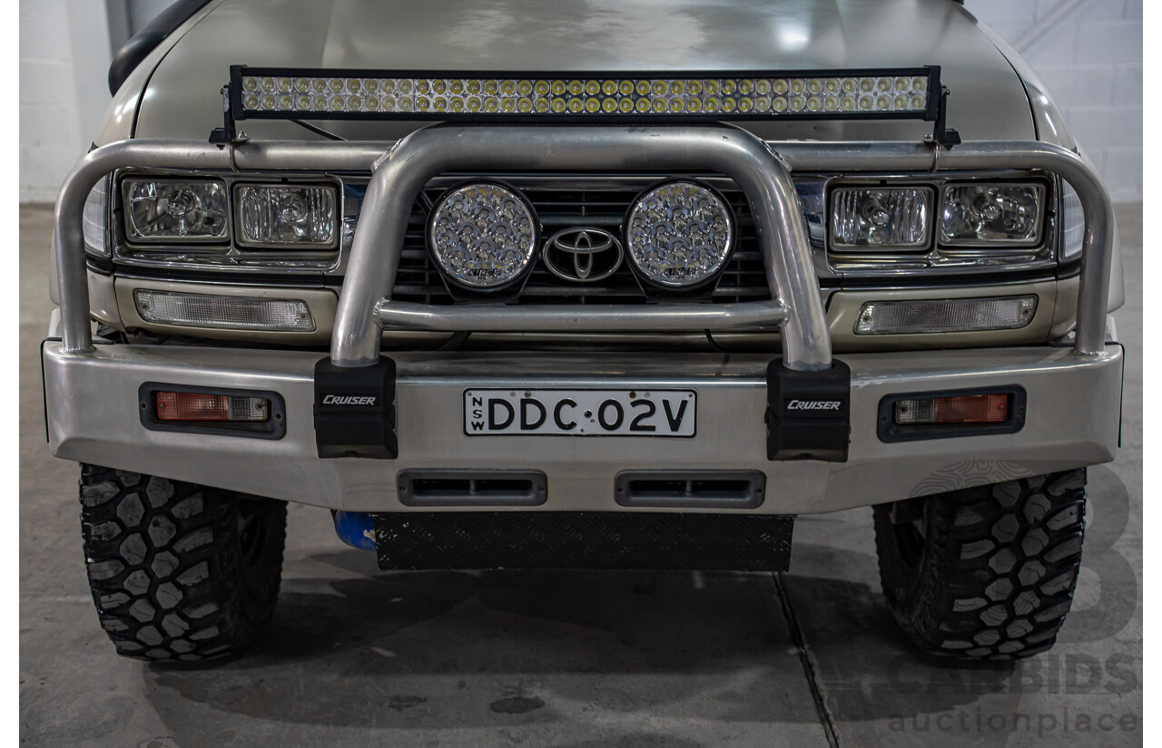 12/1995 Toyota Landcruiser GXL (4x4)  4d Wagon Golden Wheat Metallic Turbo 4.5L