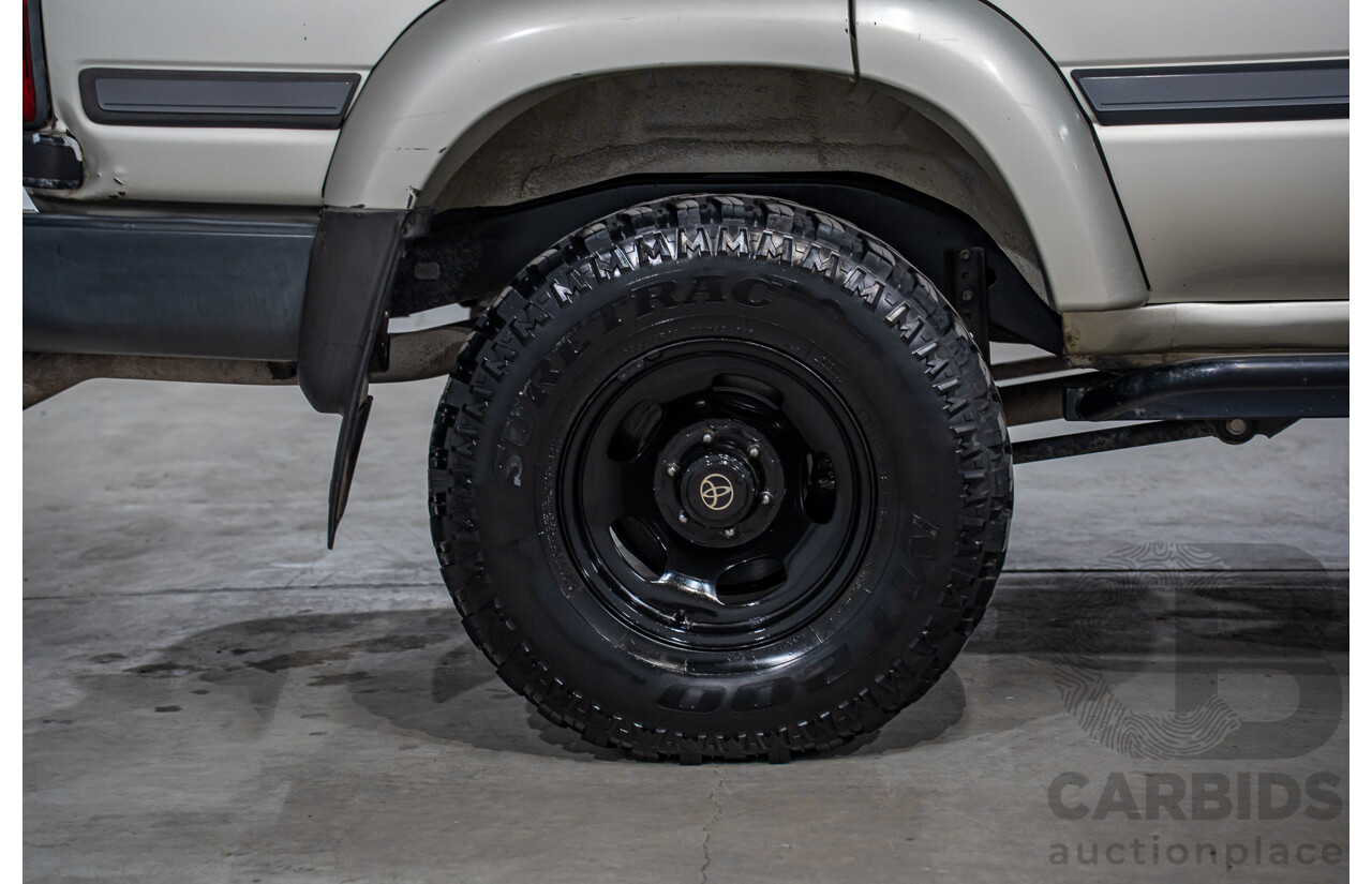 12/1995 Toyota Landcruiser GXL (4x4)  4d Wagon Golden Wheat Metallic Turbo 4.5L