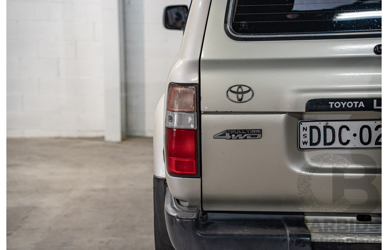 12/1995 Toyota Landcruiser GXL (4x4)  4d Wagon Golden Wheat Metallic Turbo 4.5L