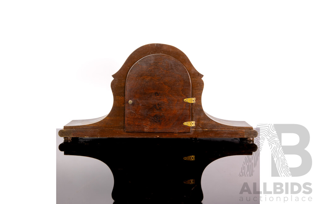 Vintage Art Deco American Sessions Wooden Mantle Clock