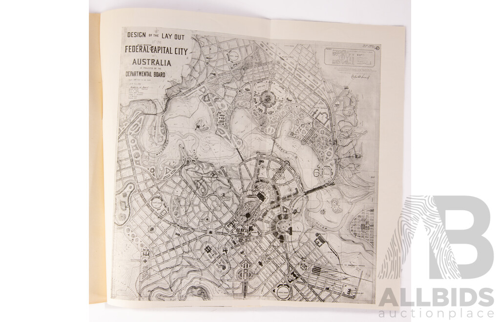 Australian Dept Home Affairs Annual Report of Lands Survey Branch, C R Scrivener, 1914, Includes Laying the Foundation Stone of Canberra Arrangements 1913, Eight Canberra & Jervis Bay Original Maps, 1913 and More