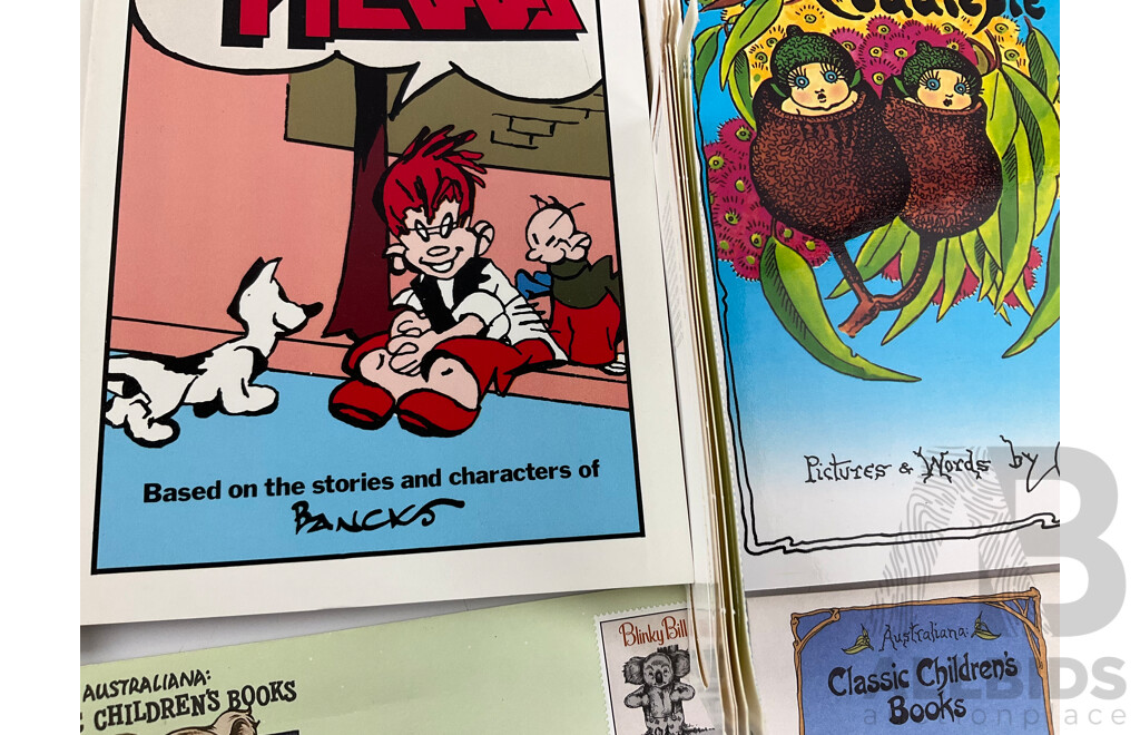 Australian 1985 Classic Children's Books First Day Covers, Mint Stamps, Book Marks, Bag and Books