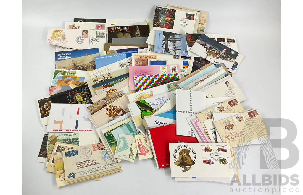Collection of Australian 1980's Stamp Packs and First Day Covers