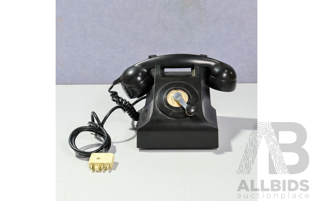 Vintage Bakelite Operator Operated Telephone