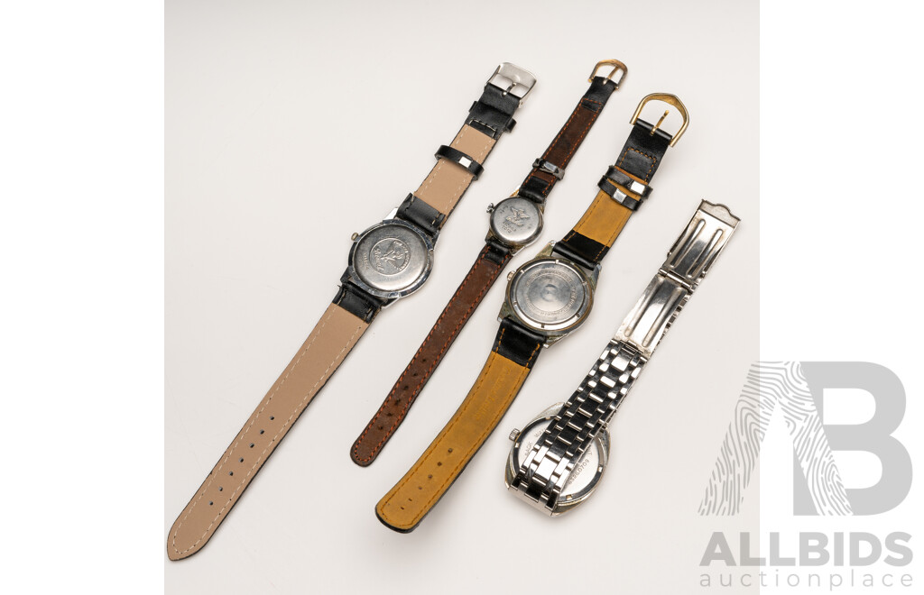 Collection of (4) Vintage Watches - Darwil, Tell & USSR Made Watch