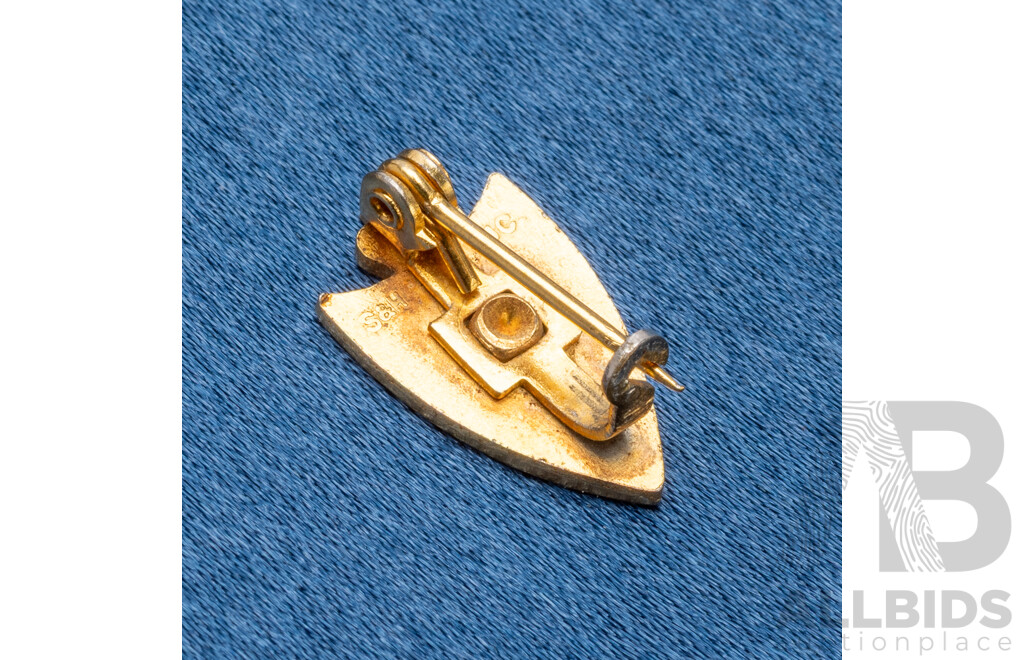 Gold Plated Blood Doner Brooch