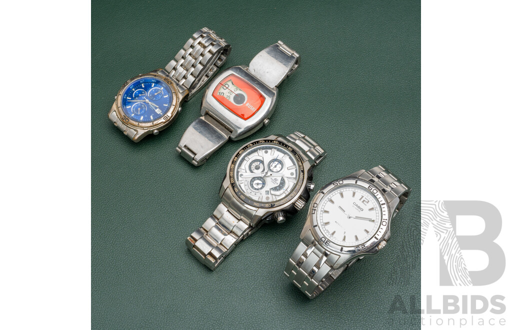 Citizen, Casio Ediface, Casio Quartz & Ruski Retro Mens Watches