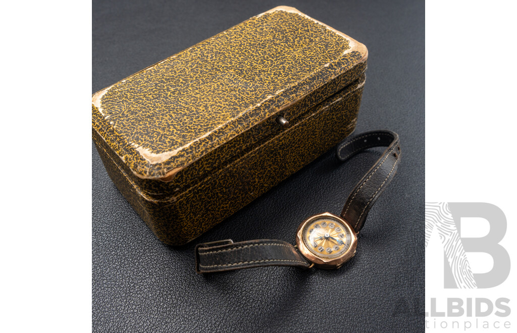 9ct Antique Art Deco 15 Jewels Petite Ladies Watch for Restoration, with Original Presentation Box A.A.Keysor Sydney