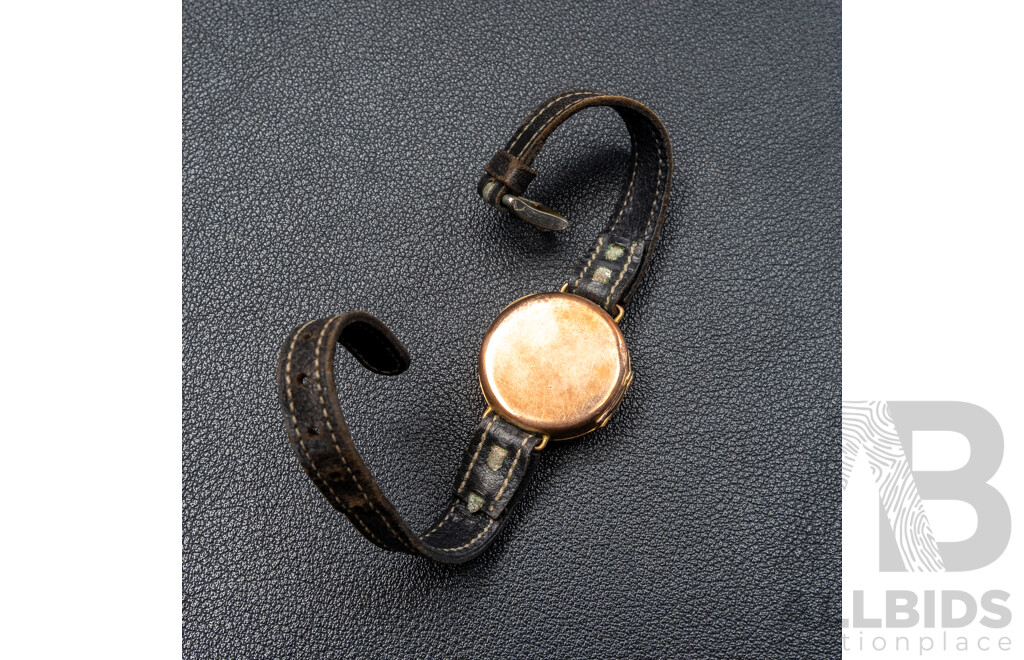 9ct Antique Art Deco 15 Jewels Petite Ladies Watch for Restoration, with Original Presentation Box A.A.Keysor Sydney