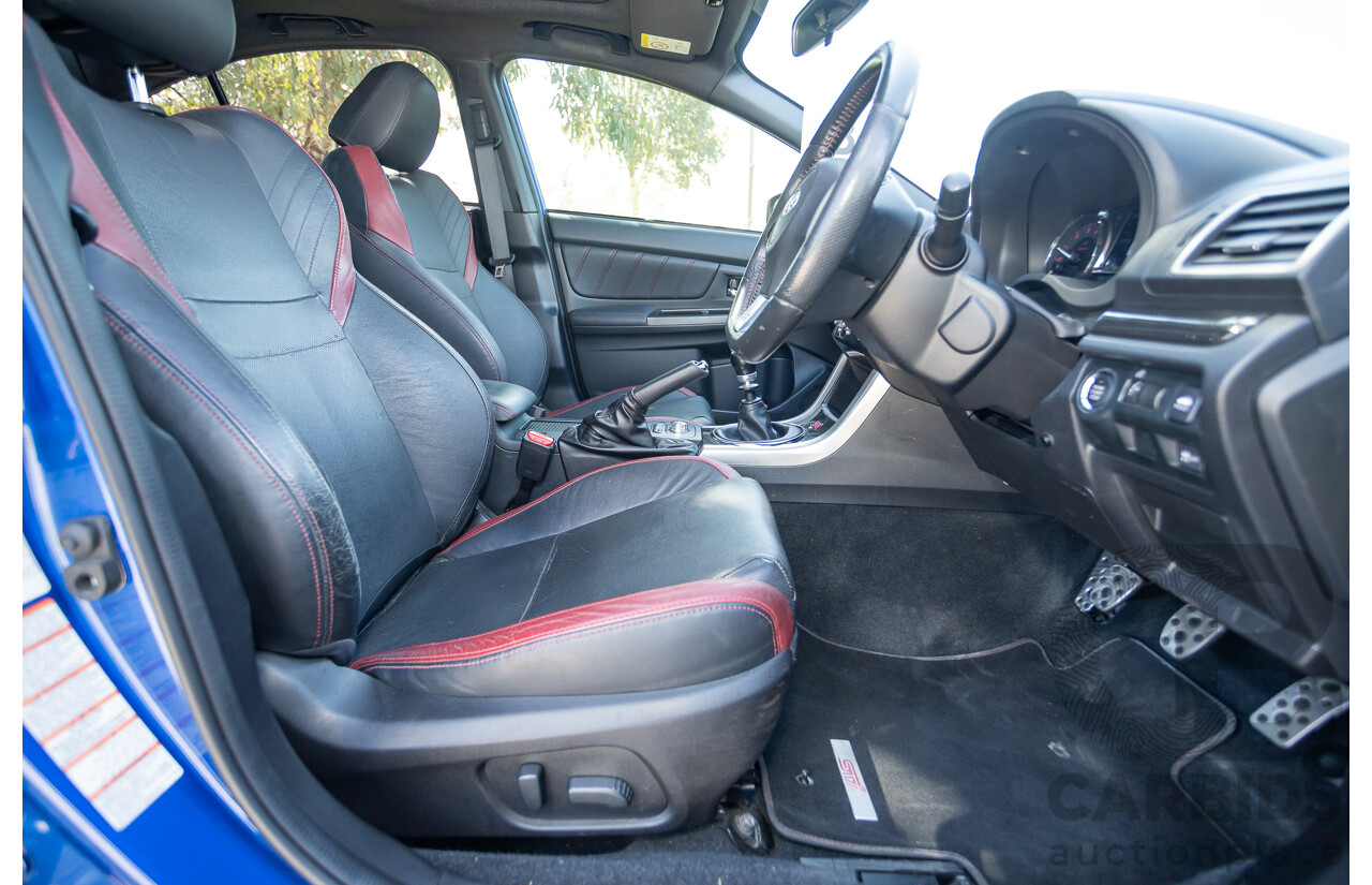 02/2015 Subaru WRX STi Premium (AWD) VA MY15 4d Sedan World Rally Blue Turbo 2.5L