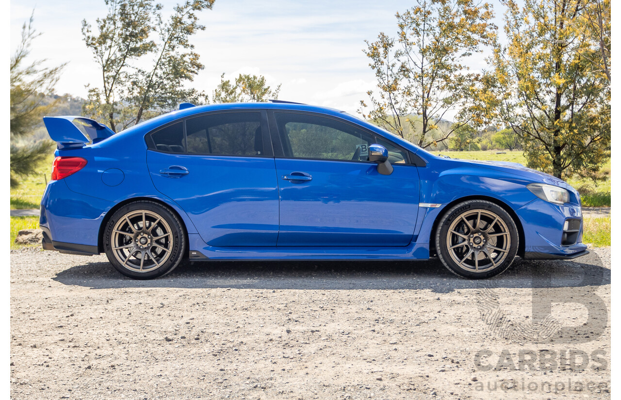 02/2015 Subaru WRX STi Premium (AWD) VA MY15 4d Sedan World Rally Blue Turbo 2.5L
