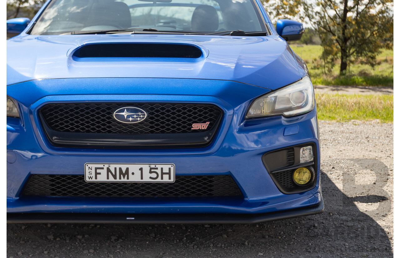 02/2015 Subaru WRX STi Premium (AWD) VA MY15 4d Sedan World Rally Blue Turbo 2.5L