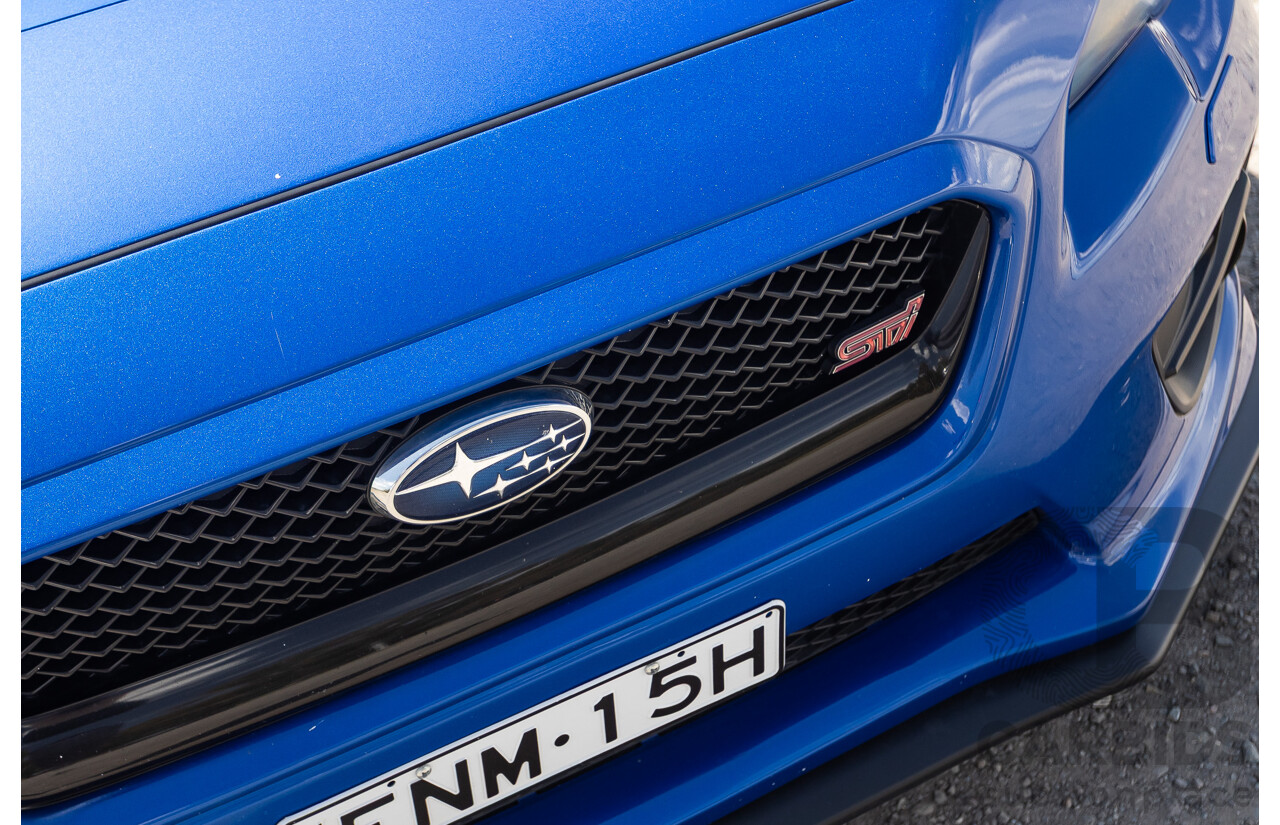 02/2015 Subaru WRX STi Premium (AWD) VA MY15 4d Sedan World Rally Blue Turbo 2.5L
