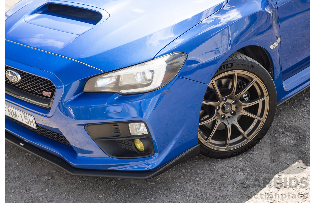 02/2015 Subaru WRX STi Premium (AWD) VA MY15 4d Sedan World Rally Blue Turbo 2.5L