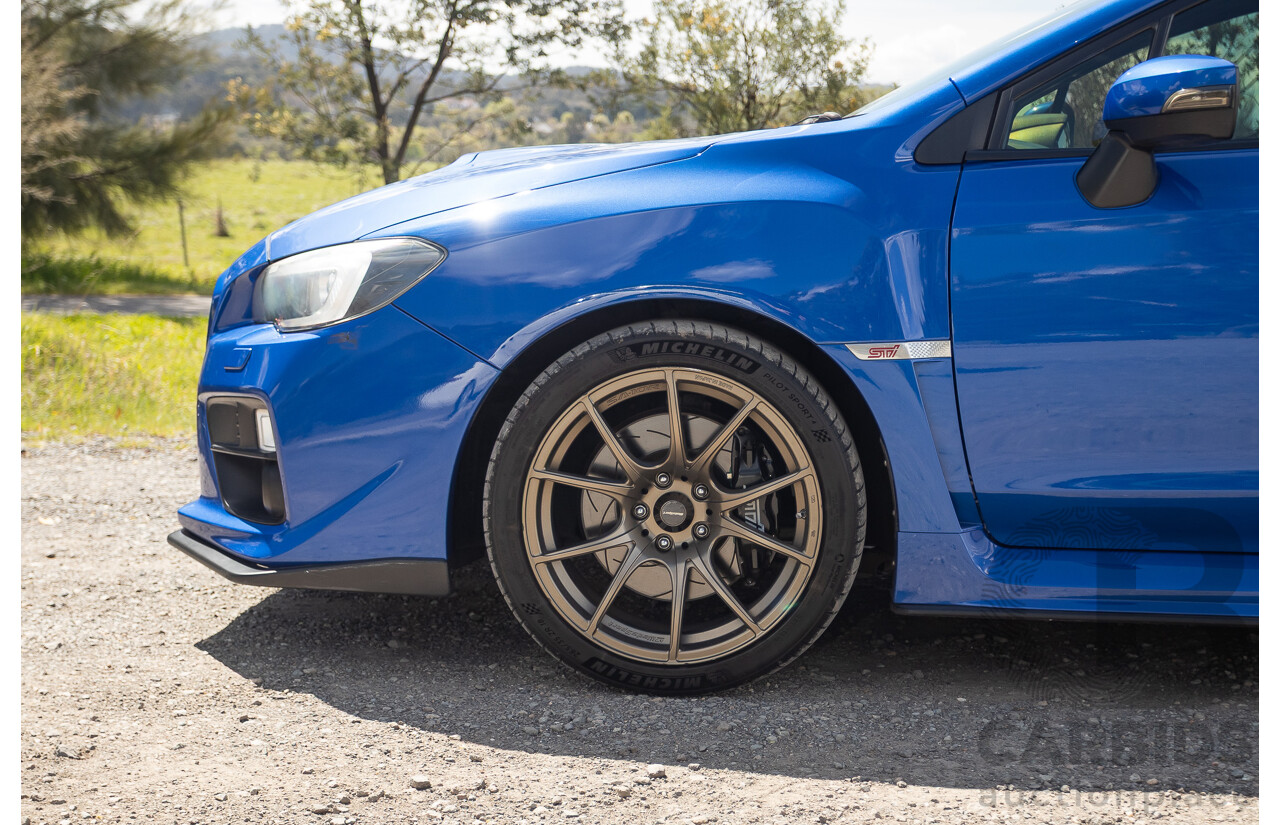 02/2015 Subaru WRX STi Premium (AWD) VA MY15 4d Sedan World Rally Blue Turbo 2.5L
