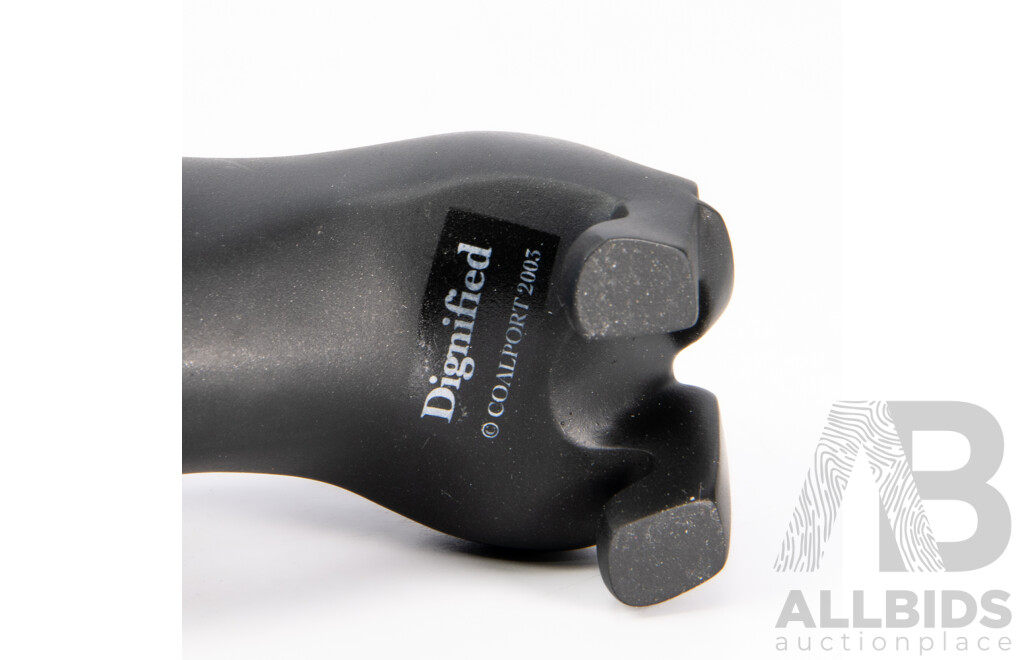 Coalport Porcelain Doggie Figure in Original Box Along with Another Ceramic Doggie Figure