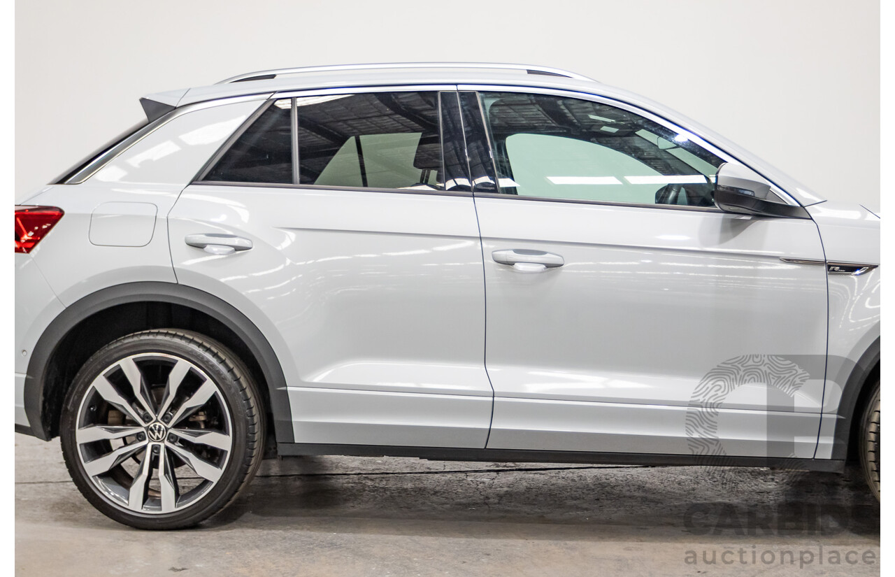 09/2021 Volkswagen T-Roc 140TSI SPORT (AWD) A1 MY21 4D Wagon White Silver Metallic Turbo 2.0L
