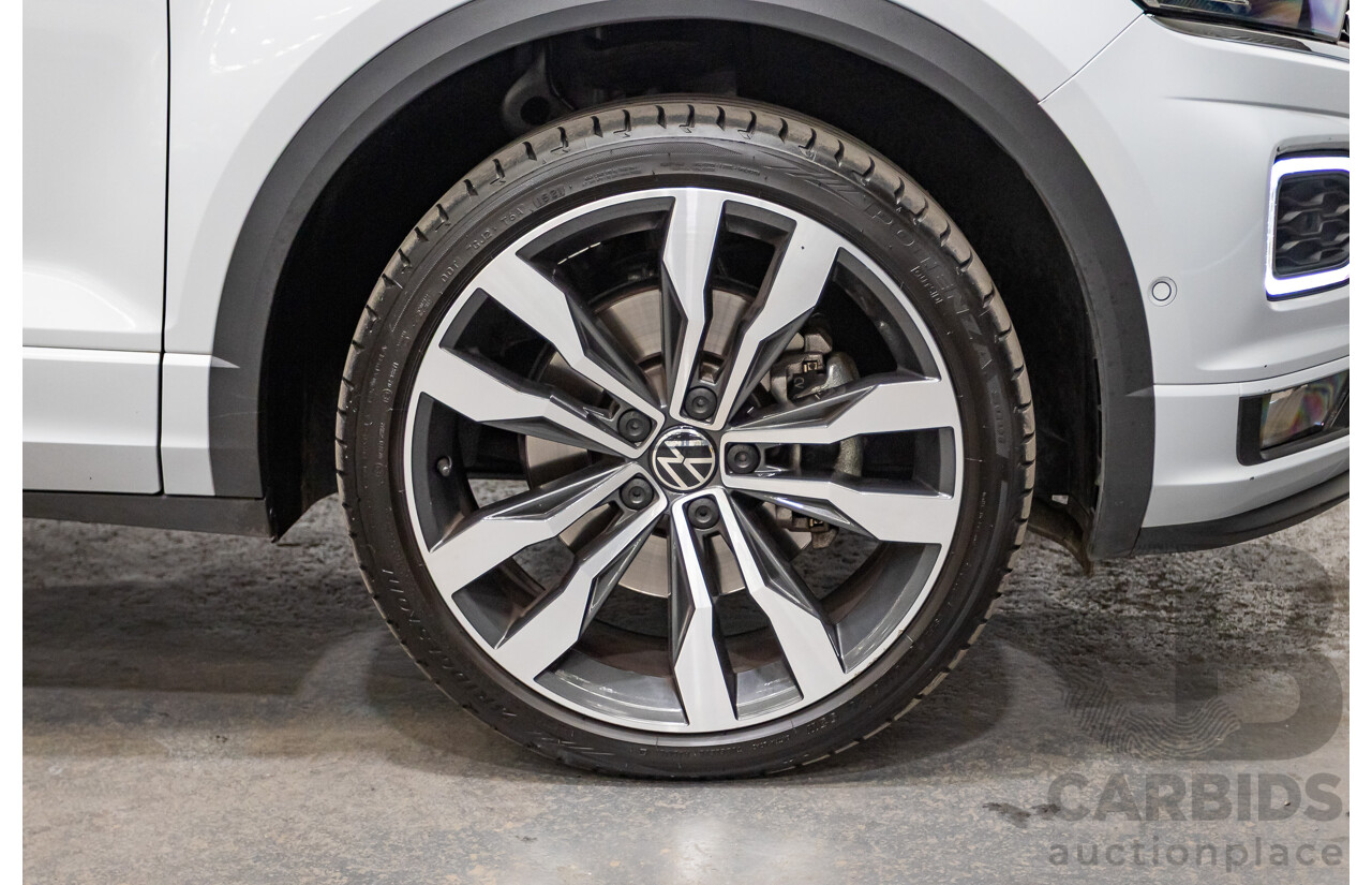 09/2021 Volkswagen T-Roc 140TSI SPORT (AWD) A1 MY21 4D Wagon White Silver Metallic Turbo 2.0L