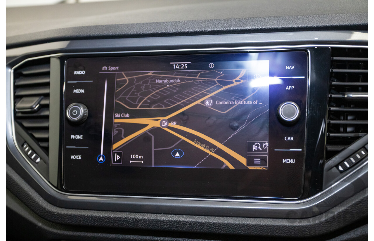 09/2021 Volkswagen T-Roc 140TSI SPORT (AWD) A1 MY21 4D Wagon White Silver Metallic Turbo 2.0L