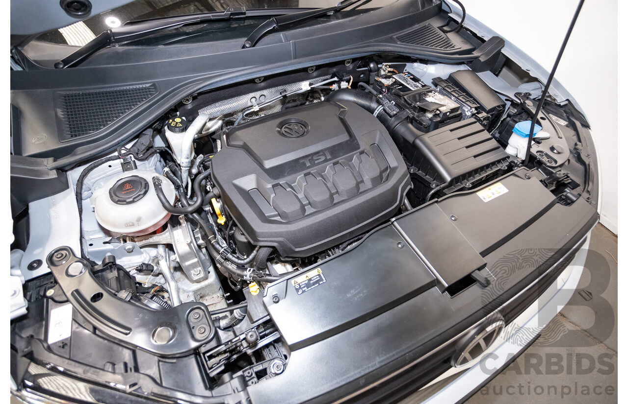 09/2021 Volkswagen T-Roc 140TSI SPORT (AWD) A1 MY21 4D Wagon White Silver Metallic Turbo 2.0L