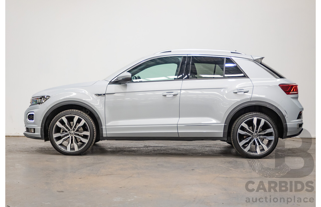 09/2021 Volkswagen T-Roc 140TSI SPORT (AWD) A1 MY21 4D Wagon White Silver Metallic Turbo 2.0L