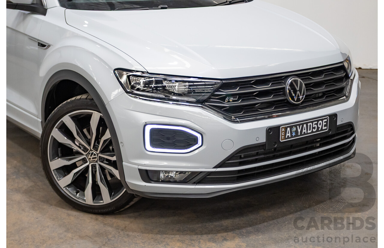 09/2021 Volkswagen T-Roc 140TSI SPORT (AWD) A1 MY21 4D Wagon White Silver Metallic Turbo 2.0L