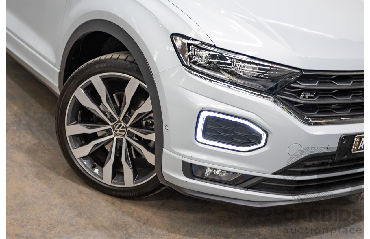 09/2021 Volkswagen T-Roc 140TSI SPORT (AWD) A1 MY21 4D Wagon White Silver Metallic Turbo 2.0L