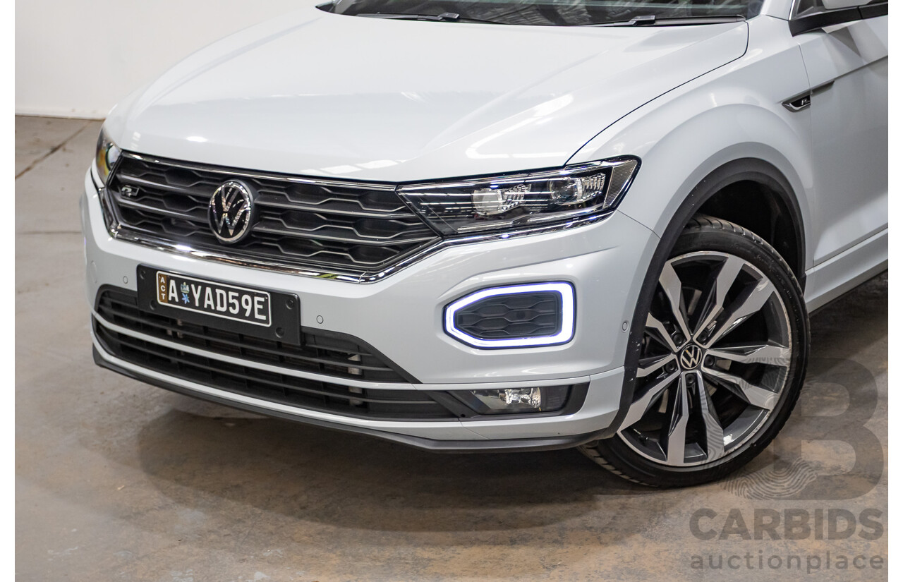 09/2021 Volkswagen T-Roc 140TSI SPORT (AWD) A1 MY21 4D Wagon White Silver Metallic Turbo 2.0L