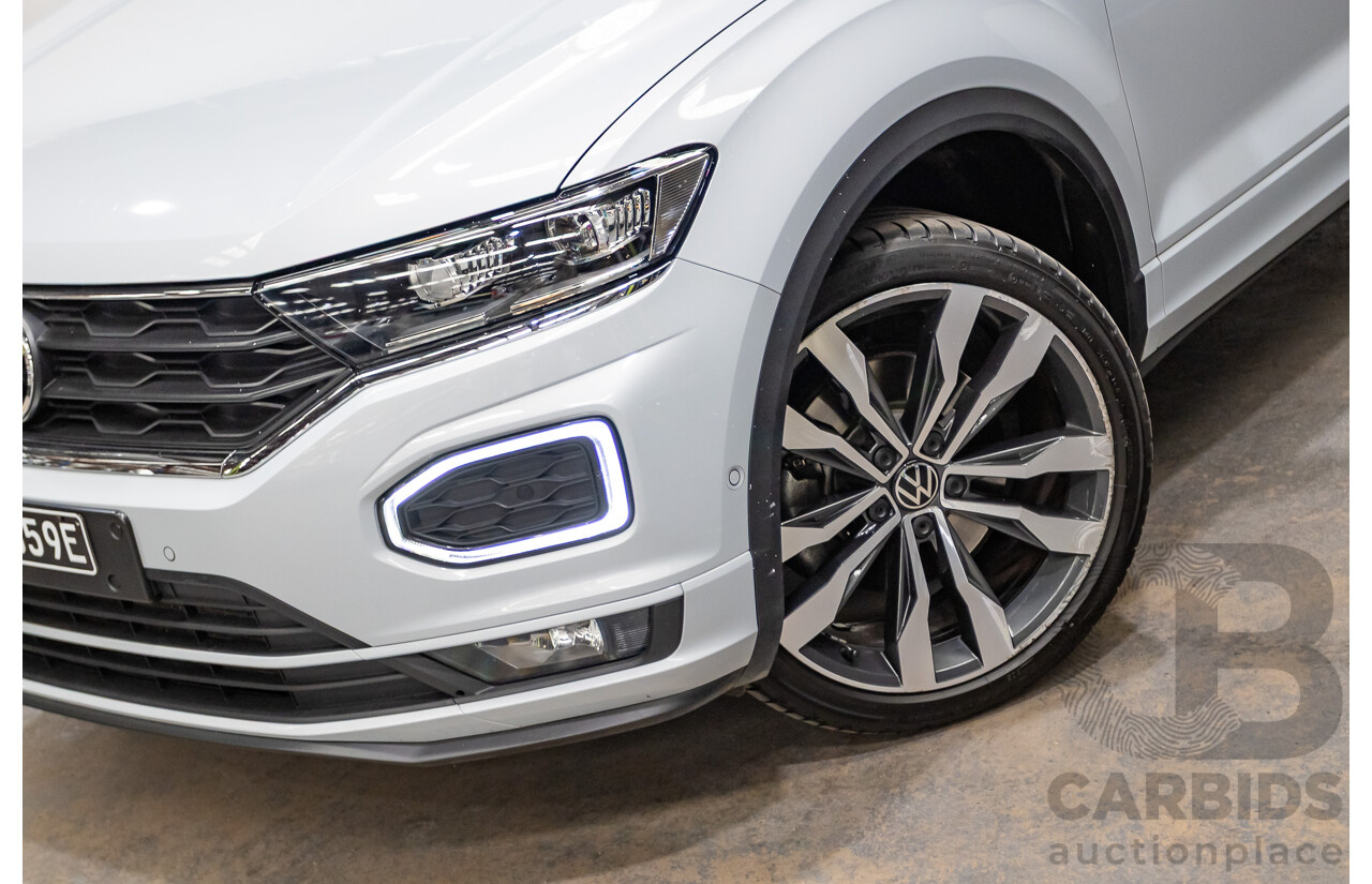 09/2021 Volkswagen T-Roc 140TSI SPORT (AWD) A1 MY21 4D Wagon White Silver Metallic Turbo 2.0L