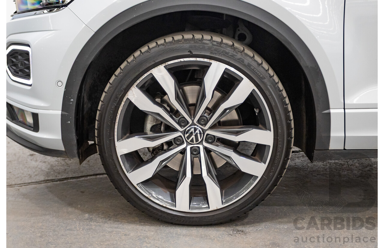 09/2021 Volkswagen T-Roc 140TSI SPORT (AWD) A1 MY21 4D Wagon White Silver Metallic Turbo 2.0L