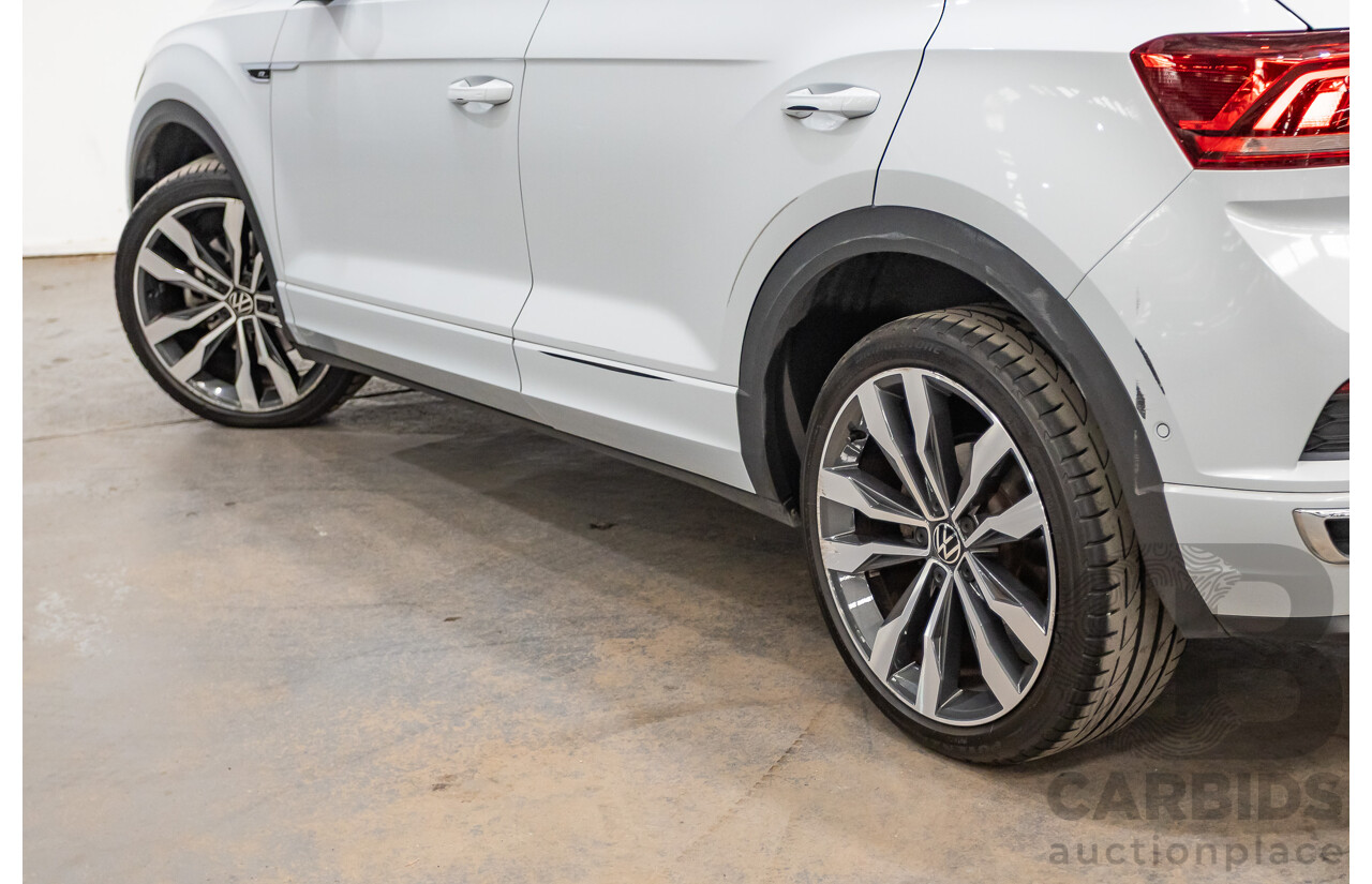 09/2021 Volkswagen T-Roc 140TSI SPORT (AWD) A1 MY21 4D Wagon White Silver Metallic Turbo 2.0L