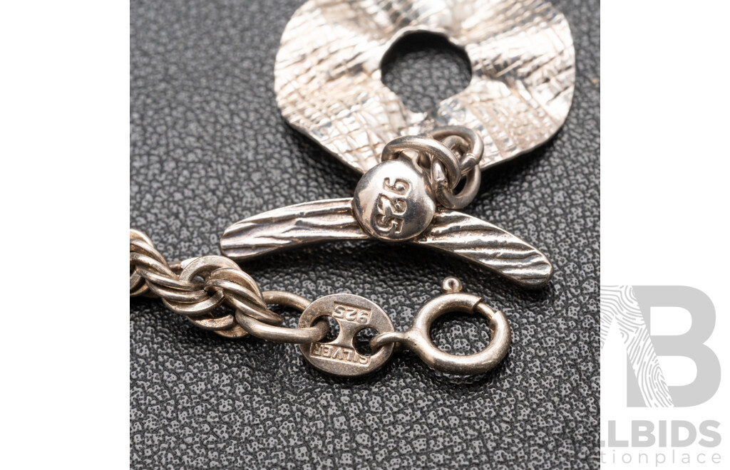 925 Sterling Silver Bracelets. Lot of 2 - 24.62gms