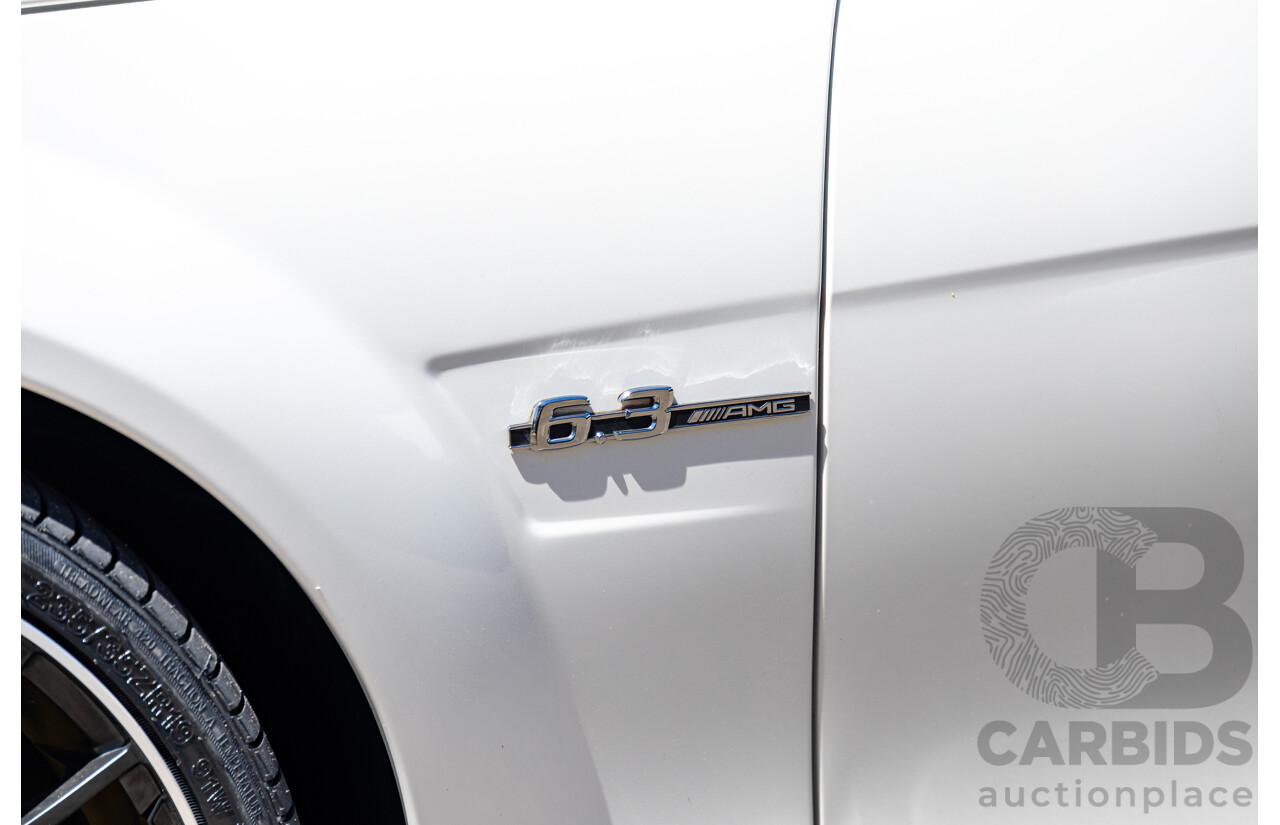 08/2012 Mercedes Benz C63 AMG W204 MY12 4d Sedan Designo Diamond White Bright Metallic V8 6.3L