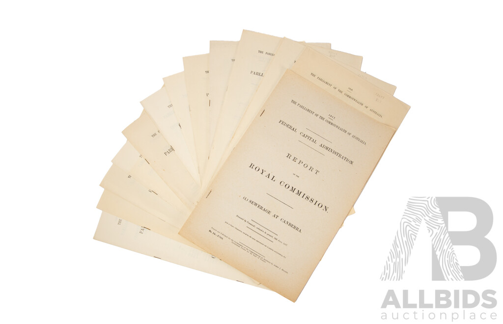The Parliament of the Commonwealth of Australia Parliamentary Standing Committee on Public Works Report and Minutes of Evidence 1917, 1925 and 1926