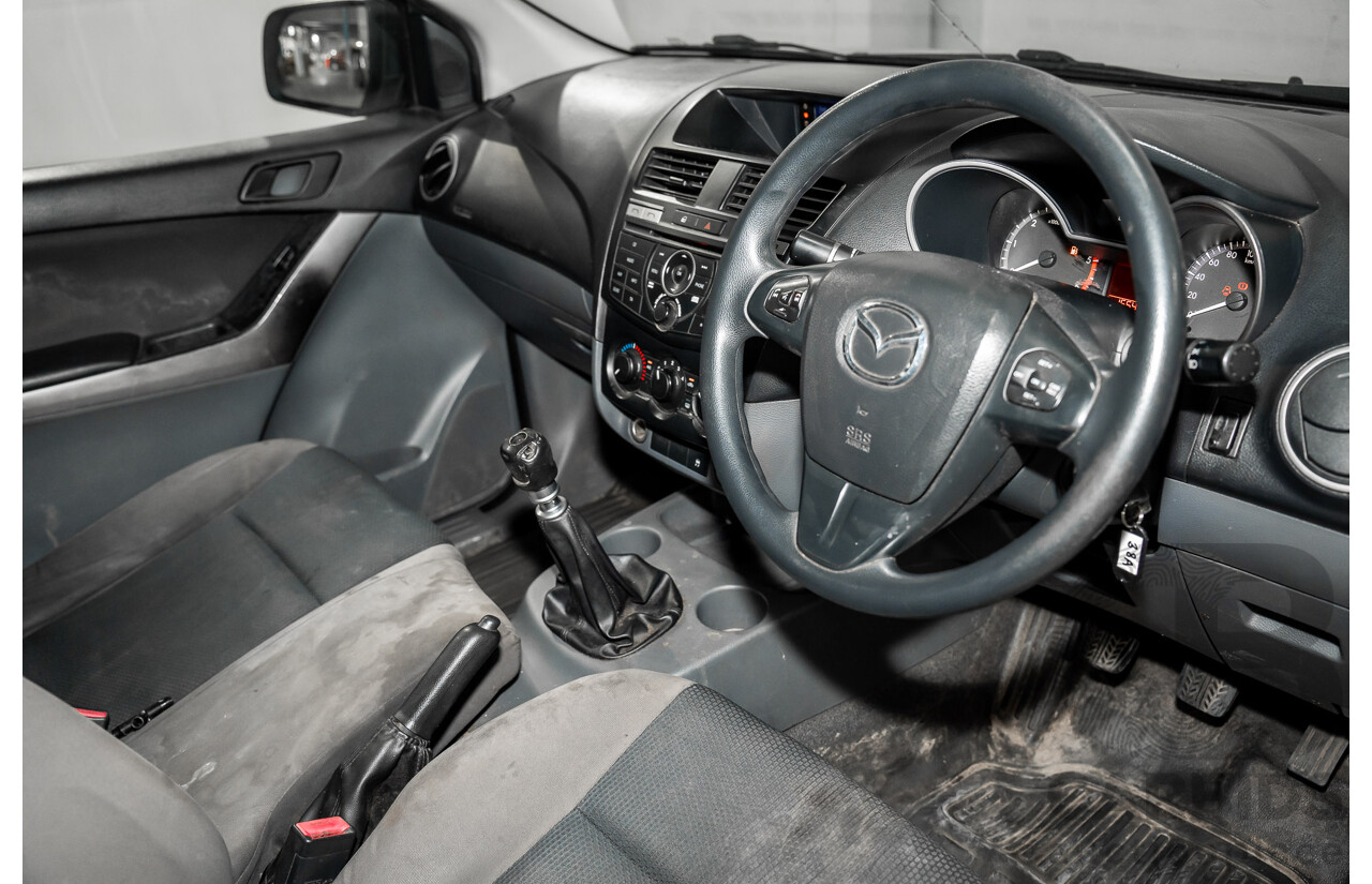 09/2016 Mazda BT-50 XT (4x2) MY16 C/Chas Cool White Turbo Diesel 2.2L