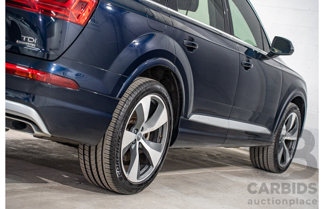 1/2017 Audi Q7 3.0 TDI Quattro (160KW AWD) 4M MY17 4d Wagon Ink Blue Pearl Turbo Diesel V6 3.0L - 7 Seater