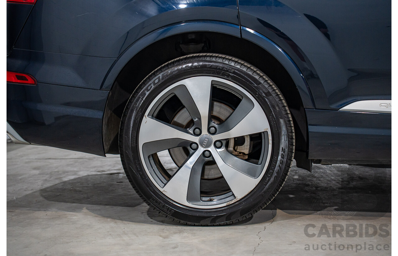 1/2017 Audi Q7 3.0 TDI Quattro (160KW AWD) 4M MY17 4d Wagon Ink Blue Pearl Turbo Diesel V6 3.0L - 7 Seater