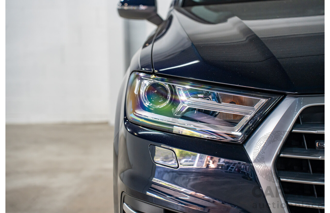 1/2017 Audi Q7 3.0 TDI Quattro (160KW AWD) 4M MY17 4d Wagon Ink Blue Pearl Turbo Diesel V6 3.0L - 7 Seater