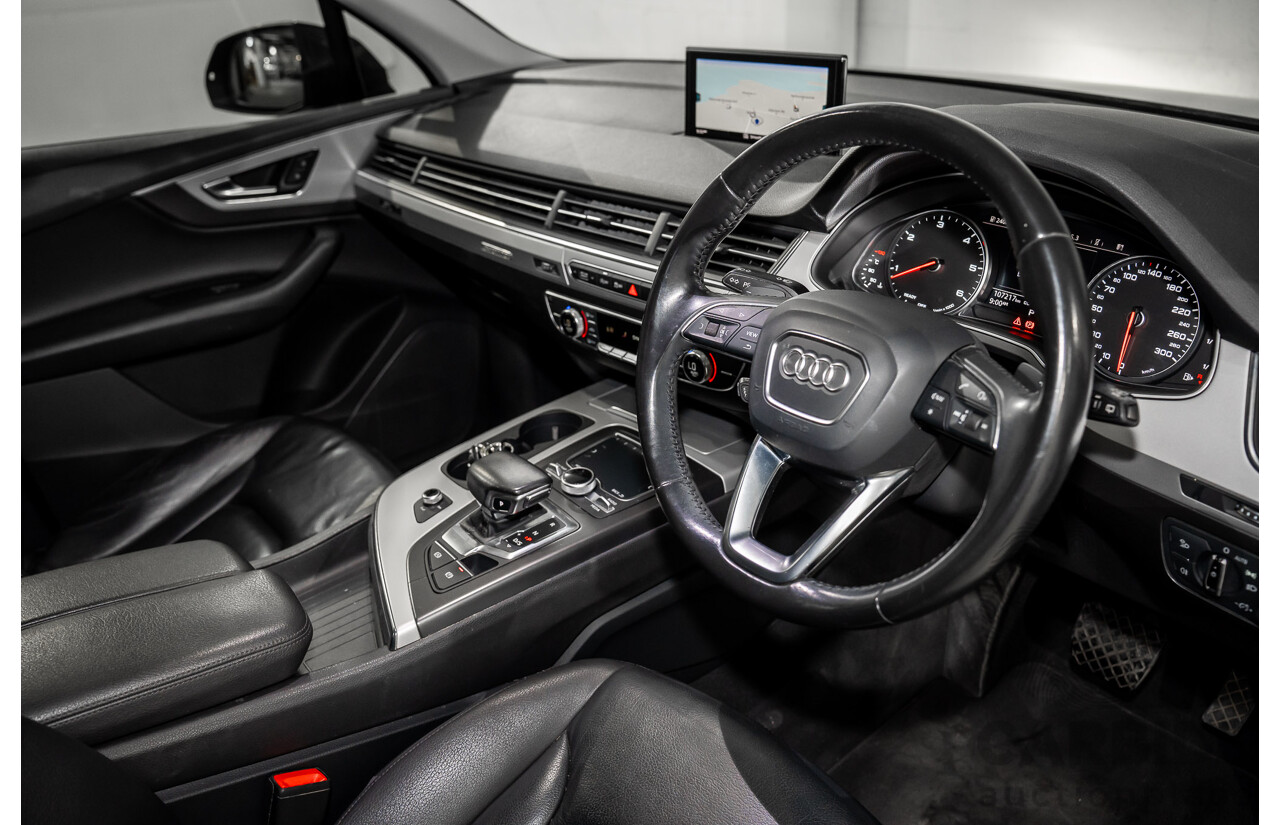 1/2017 Audi Q7 3.0 TDI Quattro (160KW AWD) 4M MY17 4d Wagon Ink Blue Pearl Turbo Diesel V6 3.0L - 7 Seater