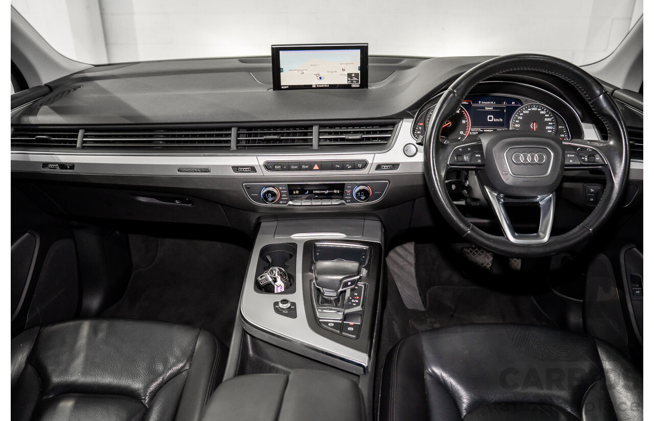 1/2017 Audi Q7 3.0 TDI Quattro (160KW AWD) 4M MY17 4d Wagon Ink Blue Pearl Turbo Diesel V6 3.0L - 7 Seater
