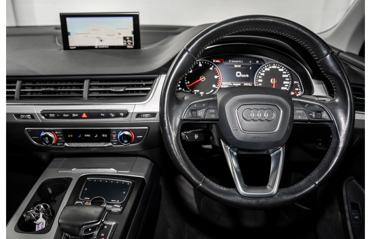 1/2017 Audi Q7 3.0 TDI Quattro (160KW AWD) 4M MY17 4d Wagon Ink Blue Pearl Turbo Diesel V6 3.0L - 7 Seater