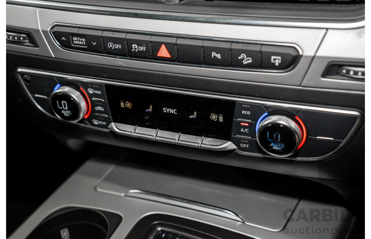 1/2017 Audi Q7 3.0 TDI Quattro (160KW AWD) 4M MY17 4d Wagon Ink Blue Pearl Turbo Diesel V6 3.0L - 7 Seater