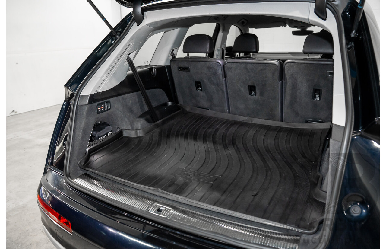 1/2017 Audi Q7 3.0 TDI Quattro (160KW AWD) 4M MY17 4d Wagon Ink Blue Pearl Turbo Diesel V6 3.0L - 7 Seater