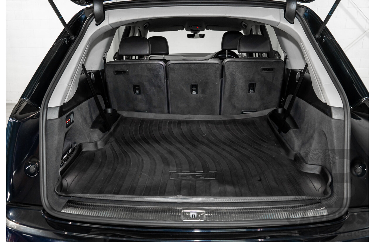 1/2017 Audi Q7 3.0 TDI Quattro (160KW AWD) 4M MY17 4d Wagon Ink Blue Pearl Turbo Diesel V6 3.0L - 7 Seater