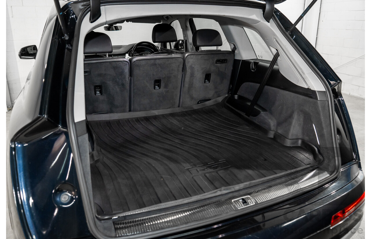 1/2017 Audi Q7 3.0 TDI Quattro (160KW AWD) 4M MY17 4d Wagon Ink Blue Pearl Turbo Diesel V6 3.0L - 7 Seater