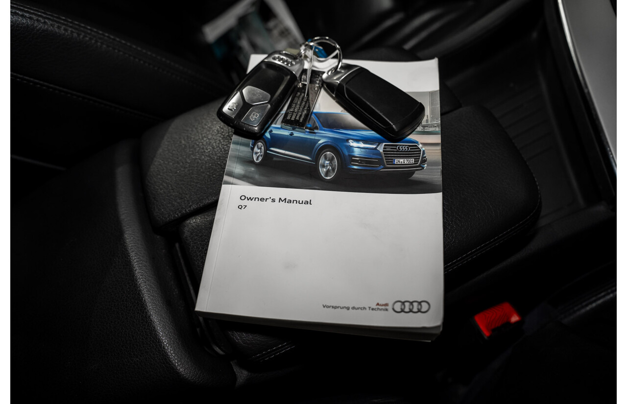 1/2017 Audi Q7 3.0 TDI Quattro (160KW AWD) 4M MY17 4d Wagon Ink Blue Pearl Turbo Diesel V6 3.0L - 7 Seater