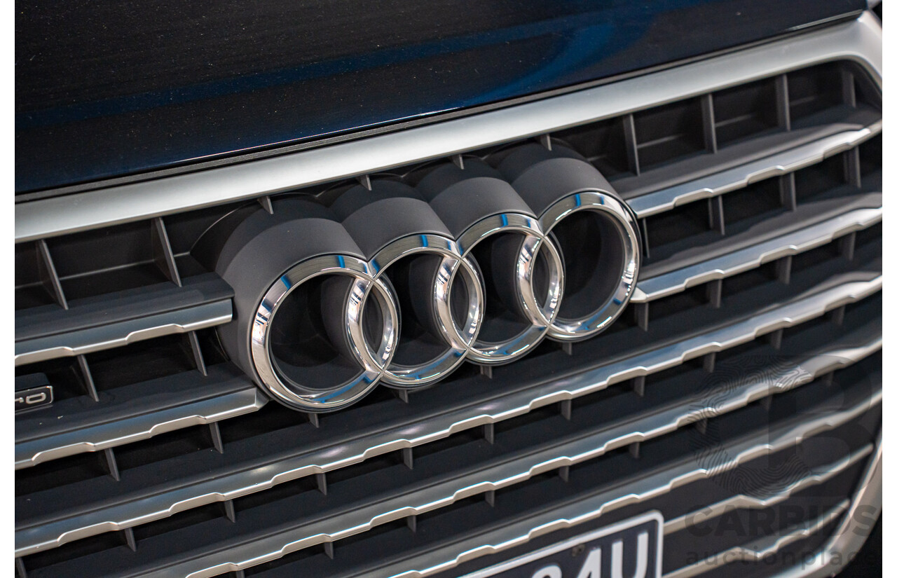 1/2017 Audi Q7 3.0 TDI Quattro (160KW AWD) 4M MY17 4d Wagon Ink Blue Pearl Turbo Diesel V6 3.0L - 7 Seater