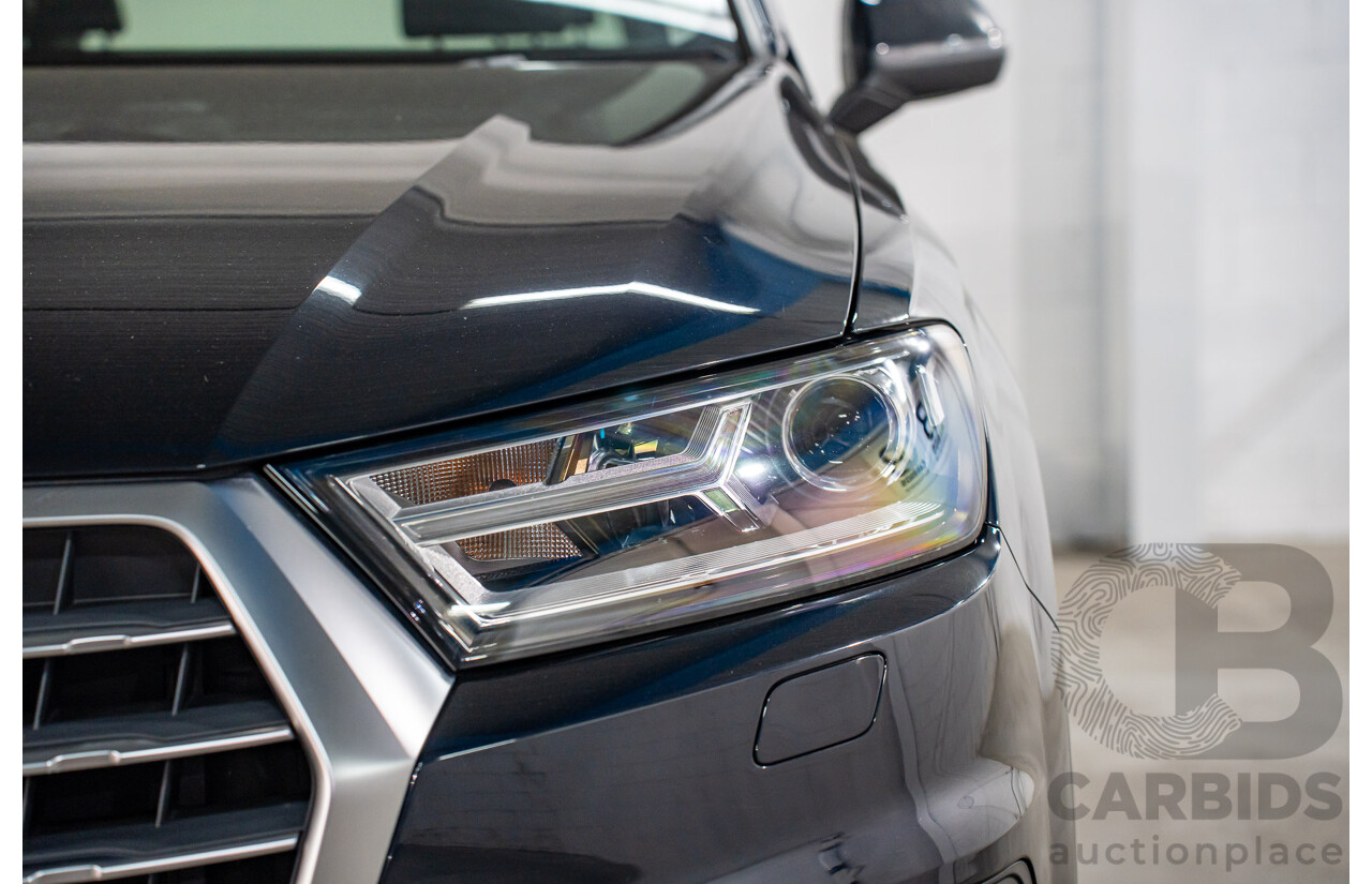 1/2017 Audi Q7 3.0 TDI Quattro (160KW AWD) 4M MY17 4d Wagon Ink Blue Pearl Turbo Diesel V6 3.0L - 7 Seater